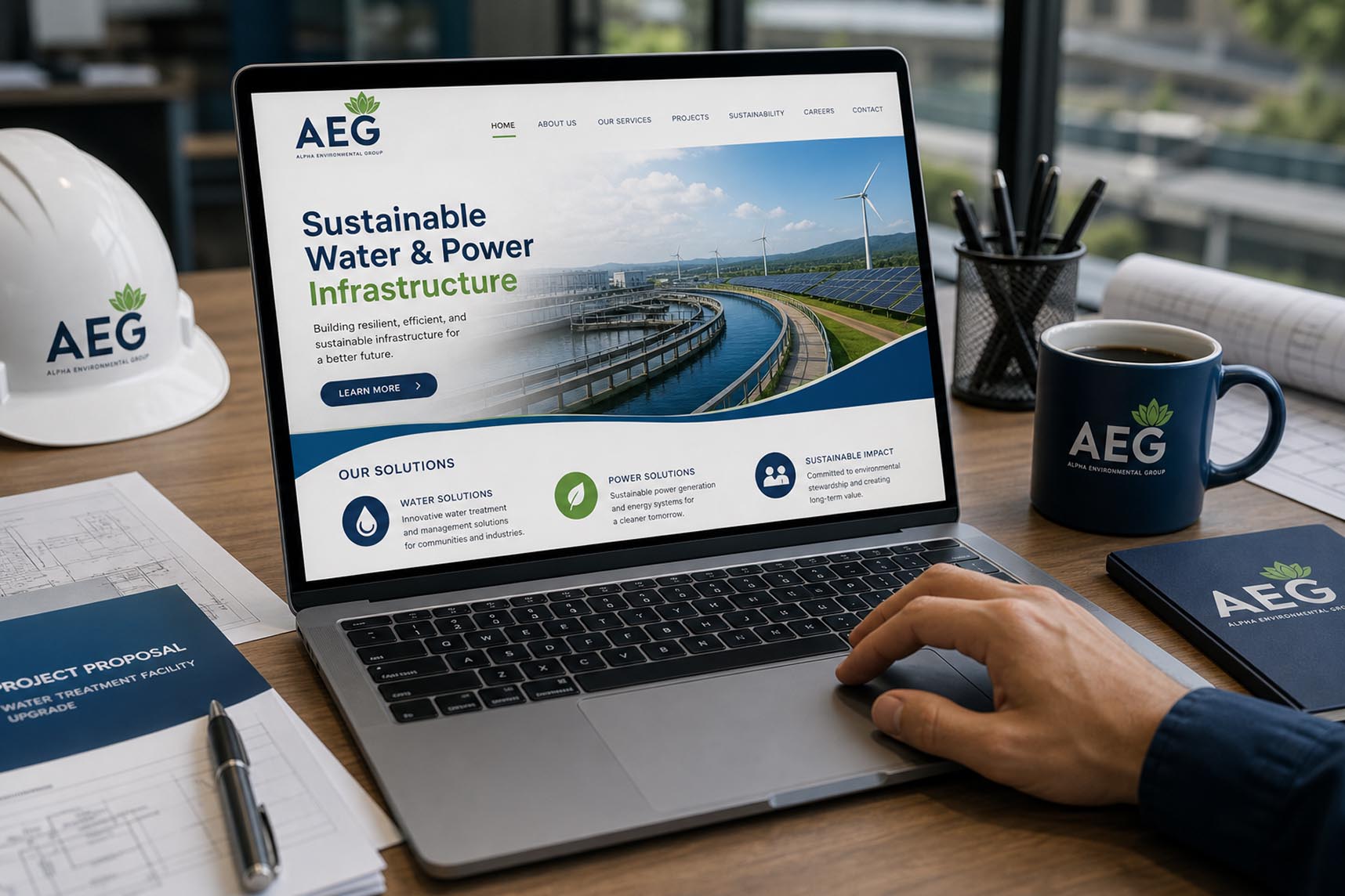 Alpha Enviromental Group mockup 1