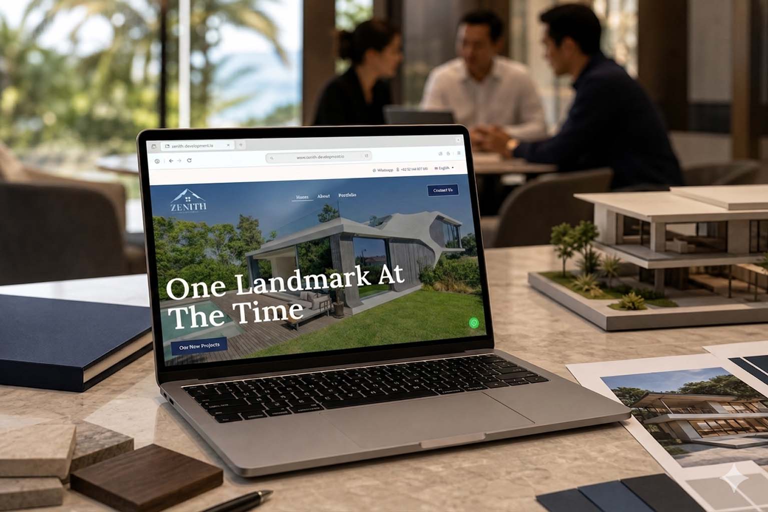 Zenith Development mockup 2