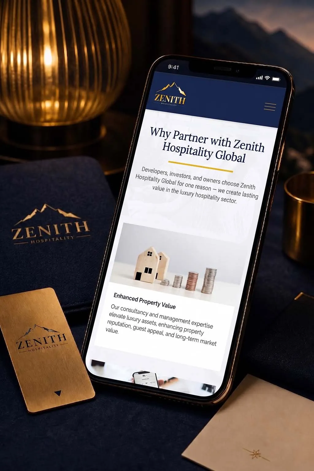 Zenith Hospitality mockup 1