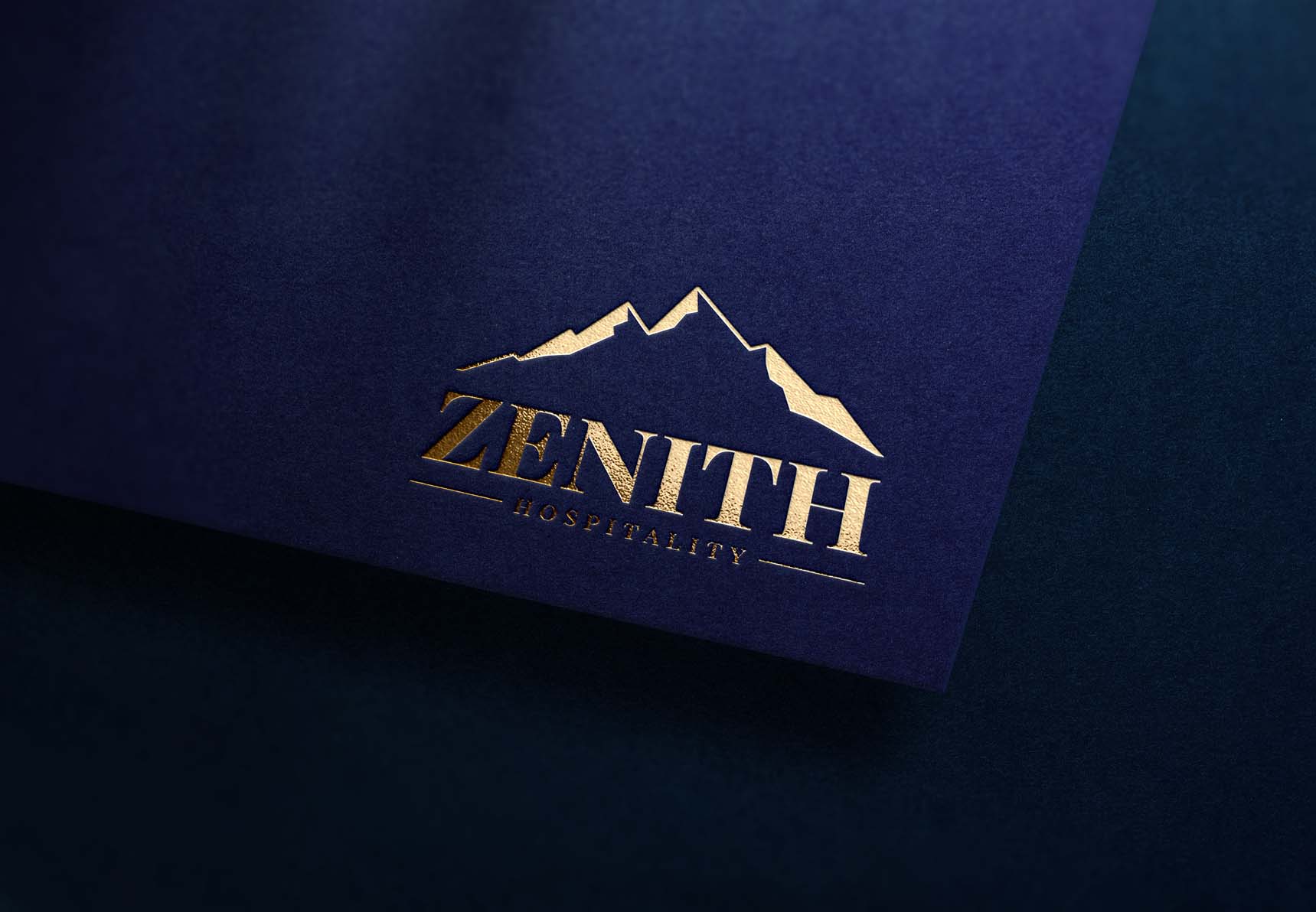 Hospitality website mockup for Zenith Hospitality
